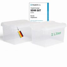 2x Novaliv Aufbewahrungsbox 2x Aufbewahrungsbox, 2x Deckel