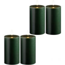 4x Novaliv LED-Kerze Echtwachskerzen mit led, mit Timerfunktion, ohne Batterien