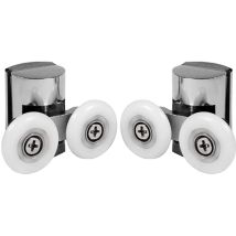 Petites Ecrevisses - 2 Pcs Obere Duschkabine Rollen 23mm Ersatzrollen Für Duschkabinentür Duschkabinen Ersatzteile Schiebetürbeschlag