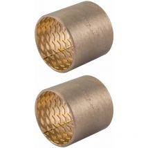 2x Palier lisse bague coussinet 14x16x10mm bronze construction mécanique résiste à la corrosion lubrification par huile graisse capacité de charge