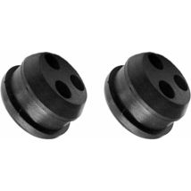 2x Passe cloison pour durite universel passage Ø5mm en caoutchouc noir Durite Gaine Câble Tuyau Tondeuse Débroussailleuse Bouchon Carburant, Ø17mm 3