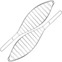 Grillmaster - 2x Poisson Grille Panier de Grill bbq Clip Grillagé Pliable Barbecue