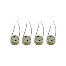 4x Attacco GU10 in Ceramica per Faretto led 250V 4A T300 Asia Led