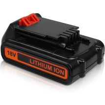 2X pour Black+Decker Batterie 18V 3.8Ah Li-ION pour Black et Decker 18V Outils de Jardin et appareils ménagers LB20 LBX20 LBXR20 LST220 LBXR2020-OPE