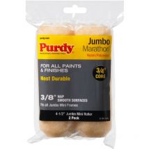 Purdy - Marathon Jumbo Mini Roller Sleeve 114 x 19mm (4.1/2 x 3/4in) (Pack 2)