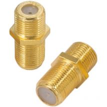 Hdsat - 2X raccord de fiche f or pour cable tv et satellite