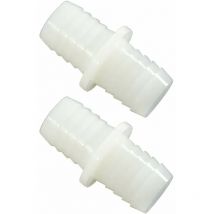 Cyclingcolors - 2x Raccord de tuyau droit en i Connecteur Jonction Adaptateur Durite Tube Pulvérisation Tondeuse Tracteur Universel, diamètre embouts