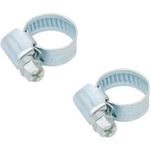 2x Schlauchschelle 10-16mm 3/8 Zoll Schlauchklemme verzinkt