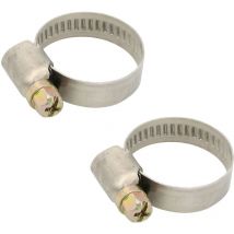 2x Schlauchschelle 16-25mm 3/4 Zoll Schlauchklemme verzinkt