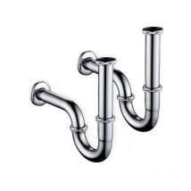 Ubeegol - 2x Siphon de Lavabo en Acier Inox Siphon pour Vasque et Lavabo Set de Siphon G1-1-4'
