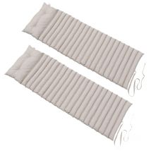 Red Deco - juego de 2 colchonetas para tomar el sol topo 180cm - 2x sormiou taupe