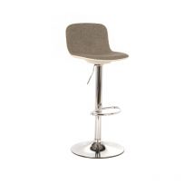 Webmarketpoint - Jimmy - Tabouret en tissu blanc - Lot de 2 pcs