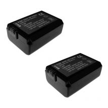 Trade-shop - 2x Kamera Li-Ion Akku 1300mAh kompatibel mit Sony Alpha 33, 55, 55V, 6, NEX-3NLB, NEX-3NLW, NEX-3NYB, NEX-3DB, NEX-3DR, NEX-3DS, NEX-5NB