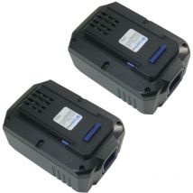 2x Trade-shop Premium Li-Ion Akku 36V / 3000mAh / 108Wh für LUX-Tools Highwheel-Akku-Rasenmäher A-36 Li/38 h ersetzt 36LB2600, 36LC01