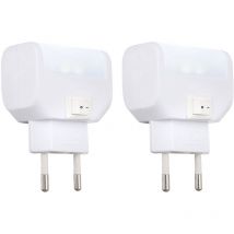 Etc-shop - Lot de 2 appliques murales led veilleuse chambre d'enfant lampes de prise de jour