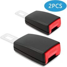 Qiedie - 2X verstellbarer Auto-Sicherheitsgurt-Verlängerungs-Schnallenverschluss-Clip