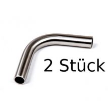 2x Wesco Relingsystem Rohrbogen 90° Chrom Küchenreling