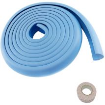 Jn.songs - 2x2M l Forme Protection d'Angles Protections Coins Rouleau en Mousse Anti Choc Protecteurs Bords de Table en Verre - Bleu