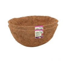 2xSmart Garden 35cm 14 Inch Hanging Basket Coco Liner Replacement Flower Planter