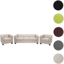 Mendler - 3-1-1 Ensemble de canapés Loungesofa Lille similicuir, vert clair