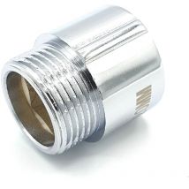 Invena - 20mm de long 3/4' (22mm) de filetage femelle x en laiton chromé mâle