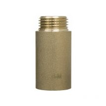 Invena - 25mm long - 3/4 bsp (22mm) Pipe Thread Extension Female x Male Cast Iron Brass