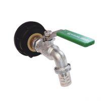 Calido - 3/4' Inch bsp Garden Tap Outside Ball Drain Valve 55/60 Barrel Tank Connector