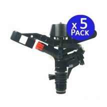 5 Stück Sektorregner Landwirtschaft 3/4'', Reichweite 13 bis 18 m Suinga