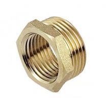 Invena - 3/4 x 3/8 inch bsp Male x Female Thread Pipe Reduction Nipple Union Joiner Fitting Brass