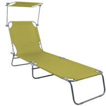 3-Bein Gartenliege 186x55x24cm mit Dach-MGM4000LG-var