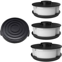 Gartenteile - 3 bobines 1 capot adapté au fil de coupe-herbe électrique aldi Gardenline glr 451