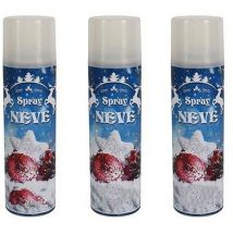 3 Bombole di Neve finta spray da ml100 artificiale per addobbi natalizi decorazioni presepe alberi di natale finestre bomboletta