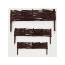 3 bordures de lit en saule 30x50cm i bordure de lit / clôture en saule pour bordure de lit bordure de pelouse clôture de lit