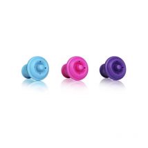 3 bouchons à vide Vacuvin couleur