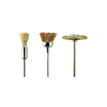 Kit de brosses en laiton – 3 pièces – Brosse, roue et abrasif de perceuse – Matériau cible, Matières, Largeur, Type d'utilisation, Diamètre d'alésage,