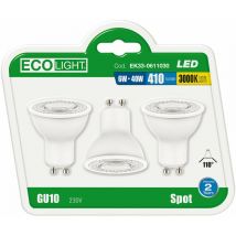 3 bulbes led led pour les projecteurs EcoLight 3000K - Calda - 3000K - Calda