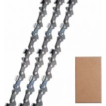 Ontway - 3 cadenas de motosierra de bajo contragolpe, 30 cm, 3/8' de largo, 1,1 mm, 44 eslabones, compatibles con Stihl 009-023, MS170, MS180, MS192
