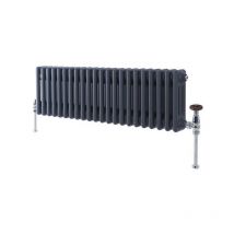 Traditional Anthracite 3 Column Radiators 300mm high 1010mm wide