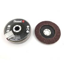 Disques Lamelles Bombés avec Corindon - 3 Disques - d. 125 mm - Al. 22,23 mm - Granulométrie 40 pour Bois et Métal avec Flexibilité d'Installation