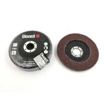 3 disques lamelles bombés D. 125 x Al. 22,23 mm Gr 60 corindon pour Bois, métal - 739536 - Beast