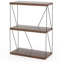 3 ebenen standregal mit metallrahmen industrielles bucherregal lagerregal 60 x 295 x 82 cm 88304730 88304730 88304730 88304730 88304730