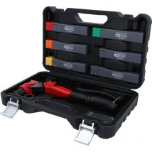 Ks Tools - Juego de remachadora de mano 3 en 1, giratorio, 12 pzs