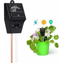 3 en 1 Testeur de Sol, Plantes Soil Tester Test Mètre Humidite, Lumière et Testeur de pH Acidité pour Jardin Ferme Pelouse Légumes, Pas Besoin de