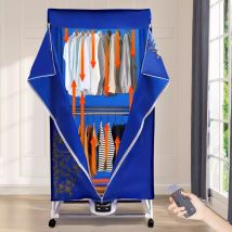 3 Gang 2 Ebenen Falten Tragbar Elektrische Wäschetrockner Trockner Clothes Dryer Trockenschrank + Fernbedienung