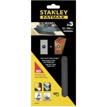 Hojas de lija x3 93x190mm grano 80 para multilijadoras Stanley STA39032-XJ