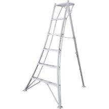 Aluminium 3-Holm-Gartenleiter (149x125x183 cm), aluminium - Niwaki