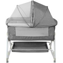 Haloyo - 3-in-1-babybett – Babybett Für 0–36 Monate – Grau
