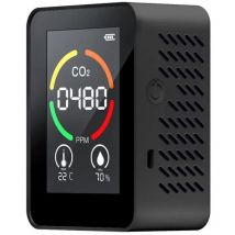 Ontway - 3-in-1 CO2-Gasdetektor, Temperatur- und Feuchtigkeitsanalysator, Detektor-Messbereich 400–5000 ppm, intelligenter Lufttester mit Display,