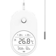 ZVD - 3-in-1 Elektronisches Aquarium-Wasserthermometer-Hygrometer LCD-Digital-Wassertemperaturmessgerät mit Sonde für das Temperaturmessgerät im