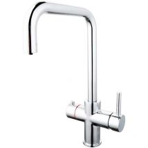 Buyaparcel - 3 in 1 Instant Boiling Hot Water Kitchen Tap Only Angular Cool Touch + Fittings